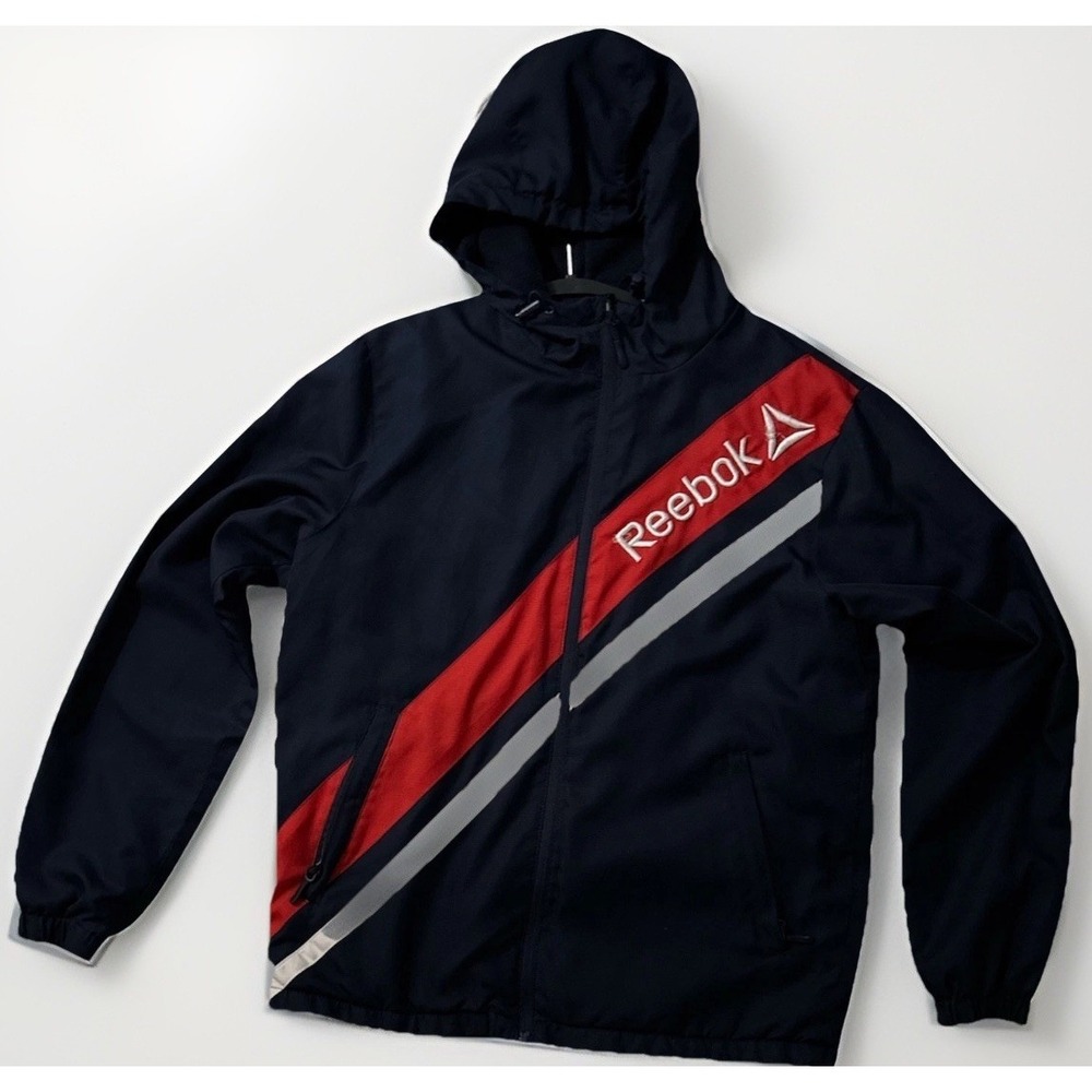 VTG Reebok Zip Up Windbreaker Small Excellent Condition